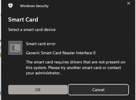 smart card error 00000006|Windows 11 smart card error .